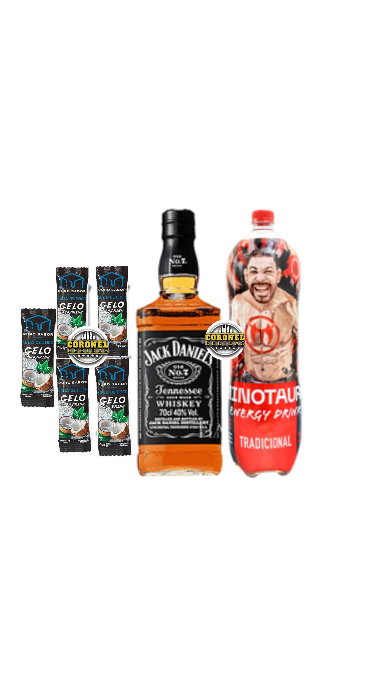 Jack n7 1L+ 1 Minotauro 2L + 5 Gelo de coco