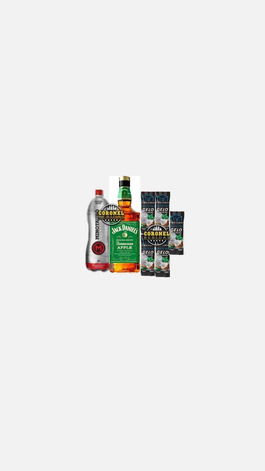 Jack Apple ( Maçã ) 1L+ 1 Energético 2L +5 gelo de coco
