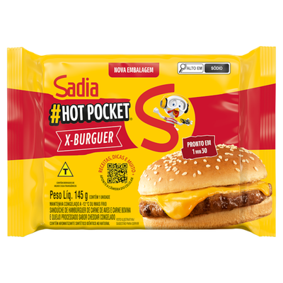 Sanduíche Sadia Hot Pocket X-Burguer 145g