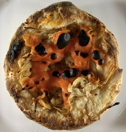 ESFIHA FRANGO COM CHEDDAR