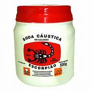 SODA CÁUSTICA EM ESCAMAS ESCORPIÃO 500G