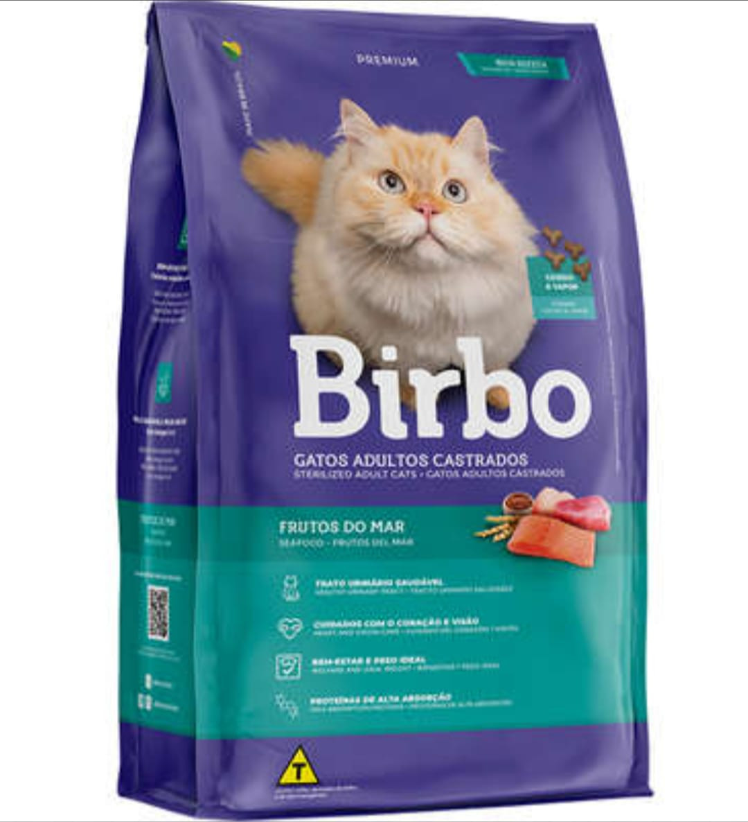 Birbo Gatos Castrados Sabor Frutos dos Mar 