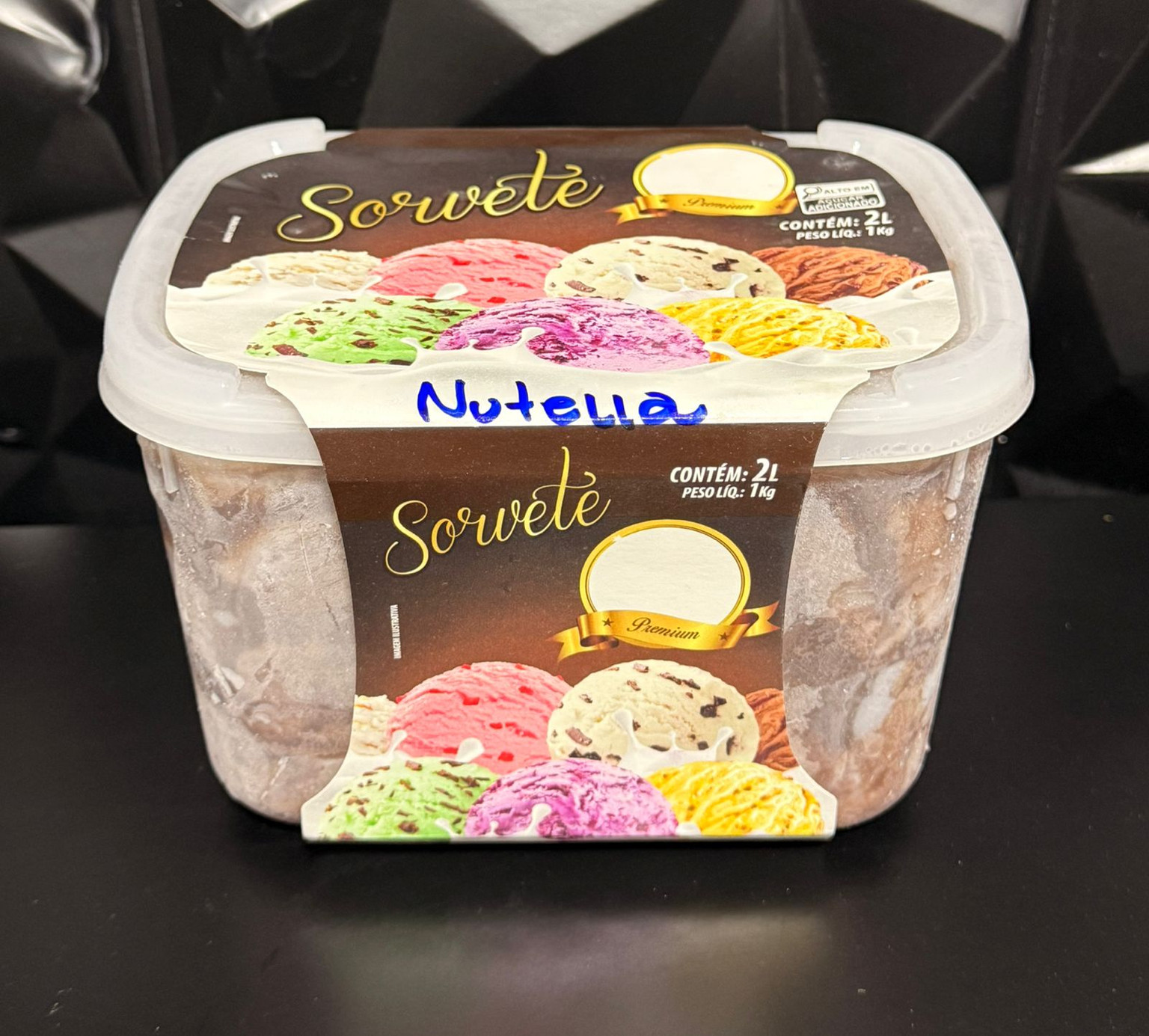 SORVETE  NUTELLA POTE 2LITROS PALÁCIO 