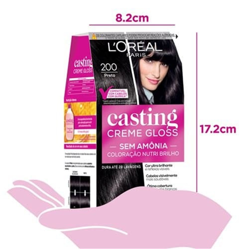 Tintura para Cabelo Casting Creme Gloss Preto 200 L'oréal