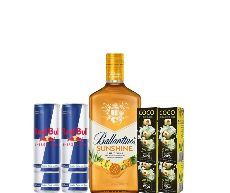 COMBO BALLANTINES SUNSHINE C/RED BULL 