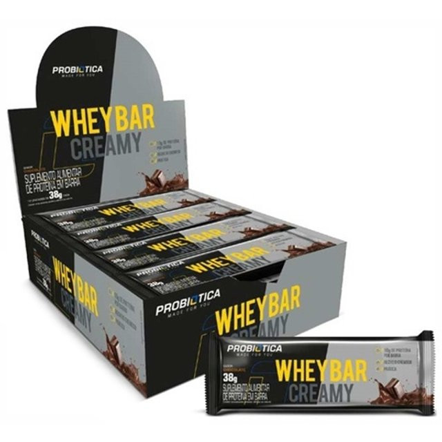 BARRA WHEY CHOCOLATE PROBIOTICA 38G