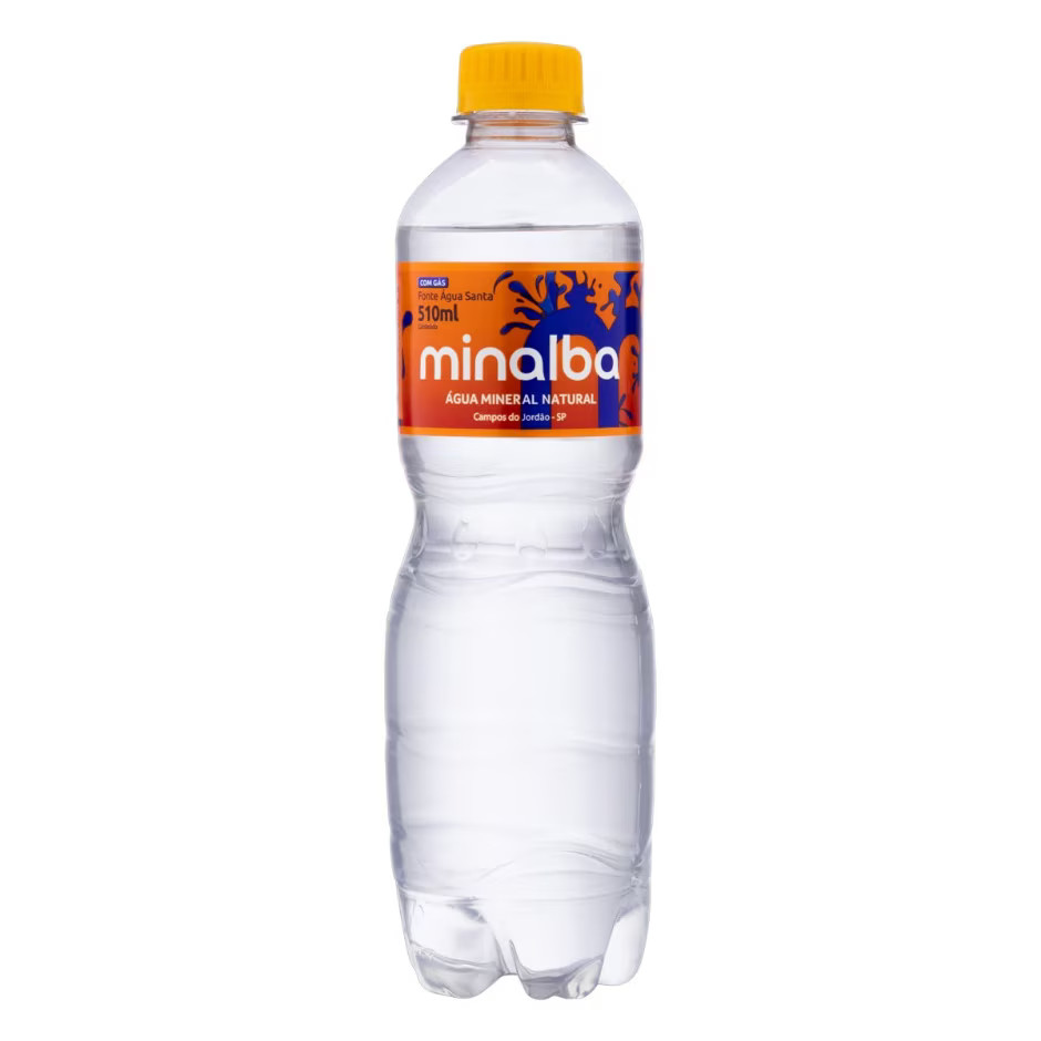 Agua Min Minalba Pet 510ml C/Gas