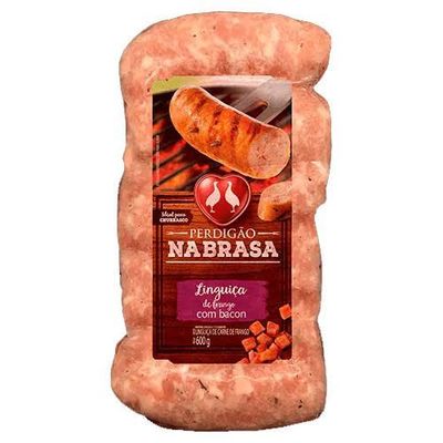 Linguiça de Frango com Bacon na Brasa