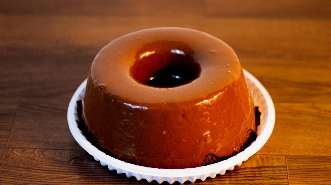 Chocolate com Ganache - Bolo caseiro