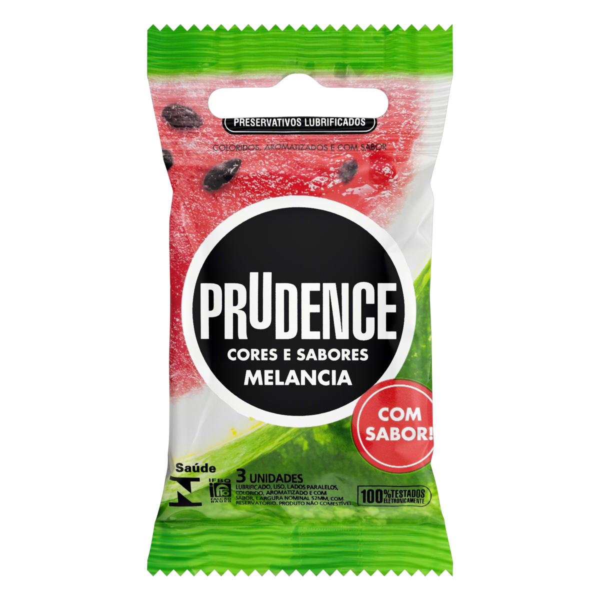 PRESERVATIVO PRUDENCE MELANCIA C/3UN