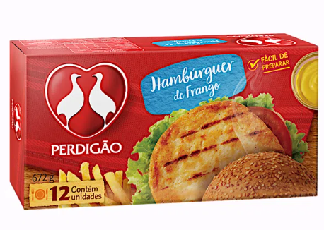Hamburguer Perdigao Cx 672g Frango