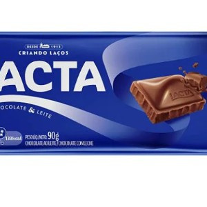 BARRA DE CHOCOLATE LACTA AO LEITE