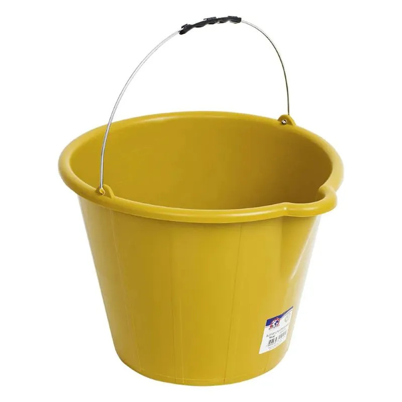 BALDE PLASTICO TERRAPLAST  C/ PEGA C/ BICO AMARELO 12L