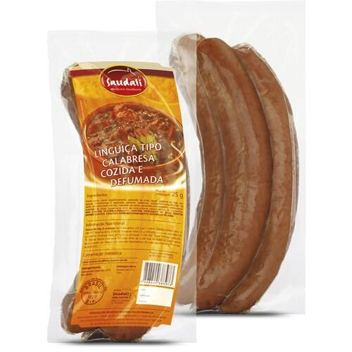 Linguiça Tipo Calabresa Saudali 3 Gomos 500g
