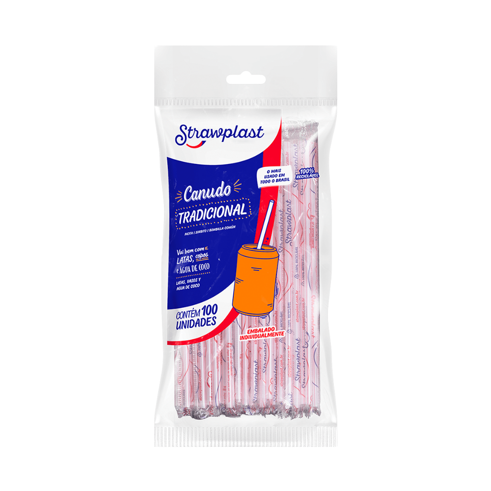 CANUDO TRADICIONAL STRAWPLAST C100