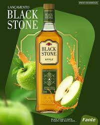 WHISKY BLACK STONE APPLE 1LT