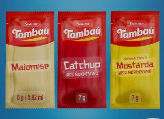 Sache de molhos 1 mostada 2 katchup 2 maionese