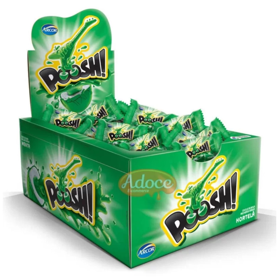 CX CHICLE POOSH HORTELA 200G C/40UN