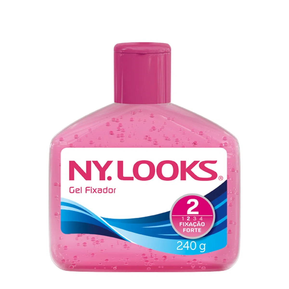 GEL FIXADOR NY.LOOKS ROSA 240G