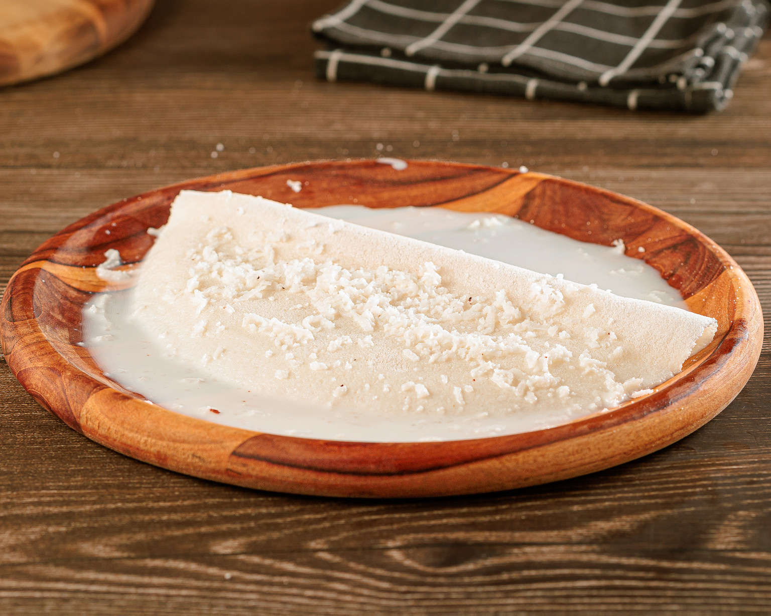 TAPIOCA MOLHADA COM LEITE COCO