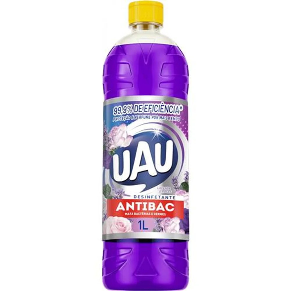 DESINFETANTE UAU ANTIBAC LAVANDA/ROSAS 1L