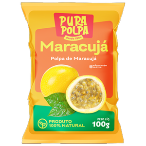 POLPA DE FRUTA PURA POLPA MARACUJA 100G