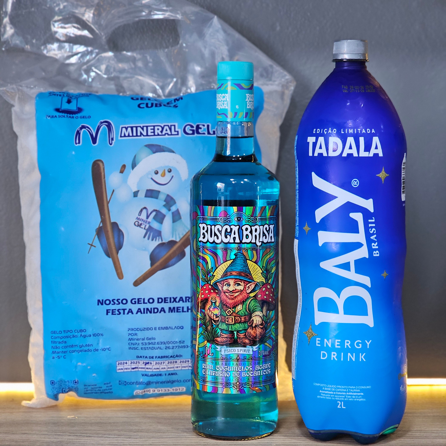 Busca Brisa 1L+Gelo 3kg+Baly 2L