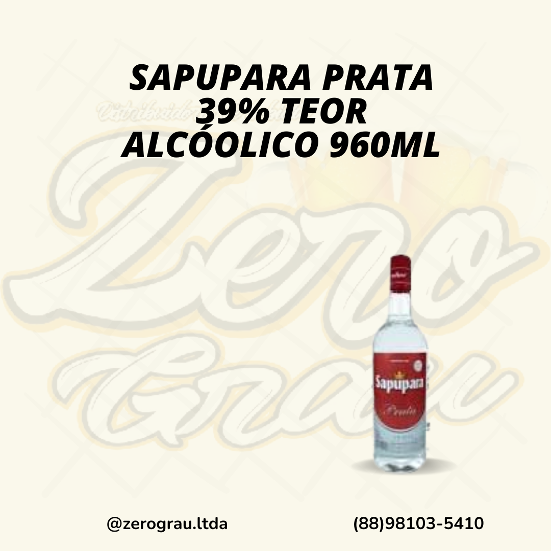 SAPUPARA PRATA GFA DE VIDRO 960ML