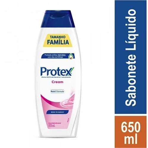Sabonete Líquido Antibacteriano Cream Protex 650 ml