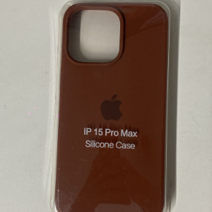 CAPA MARROM IPHONE 15 PRO MAX SILICONE CASE