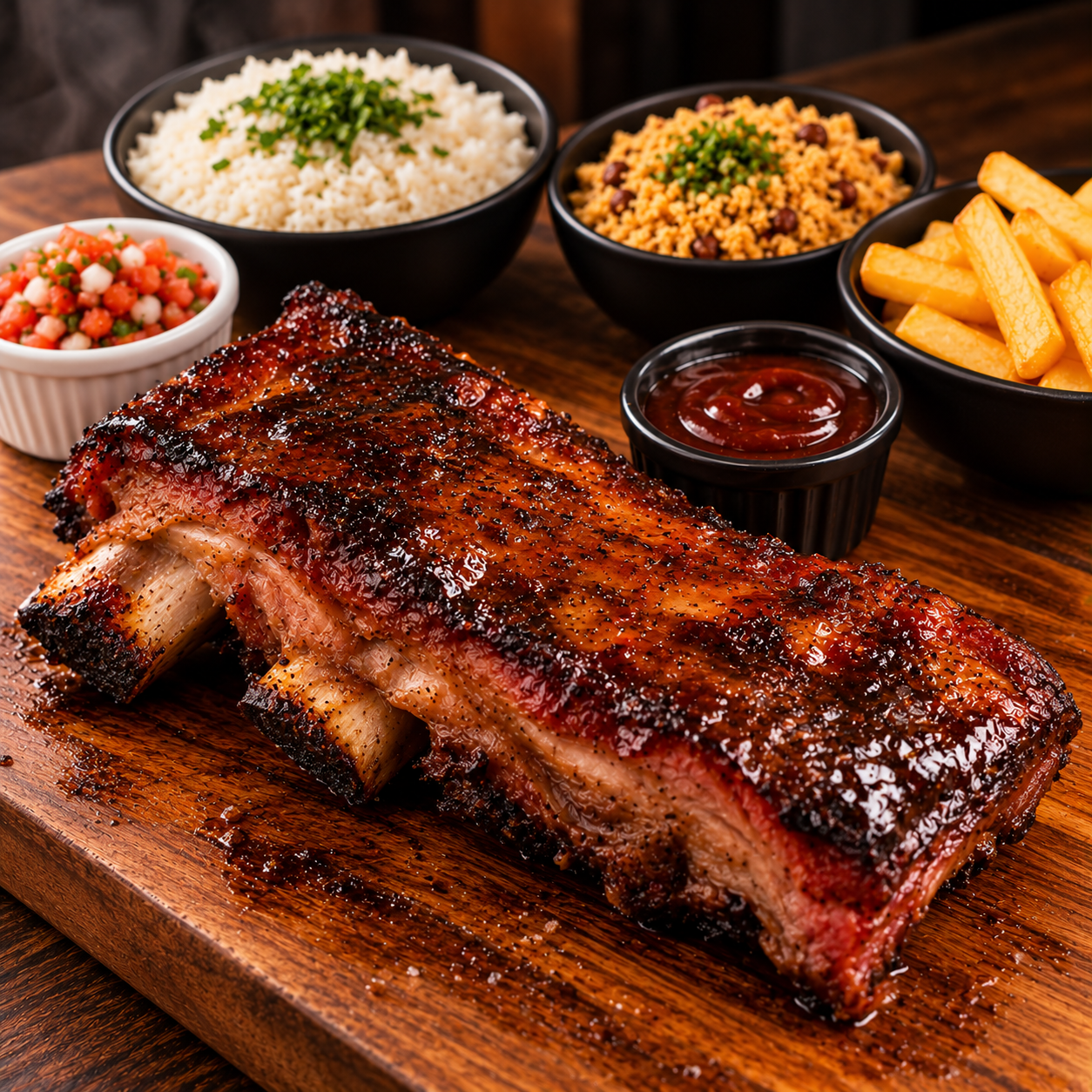Costela barbecue completa