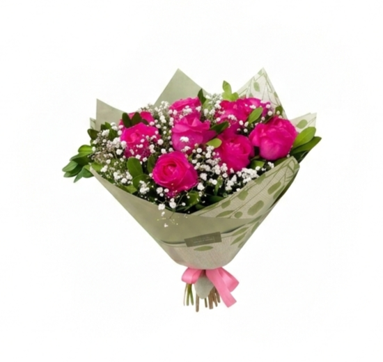 Buquê de rosas pink