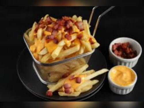 Fritas Cheddar E Bacon Media