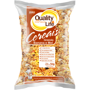GRANOLA QUALITY LIFE BANANA C/ MEL 230G