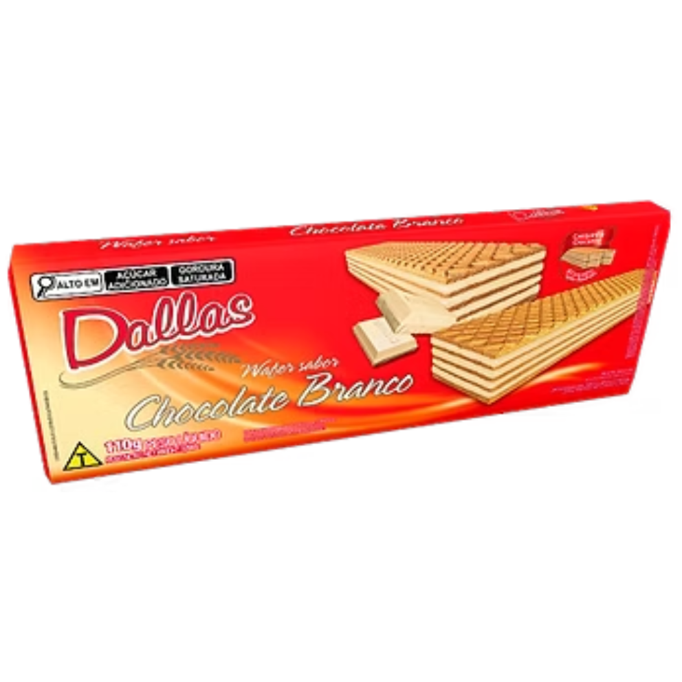 WAFER DALLAS CHOCOLATE BRANCO 110G
