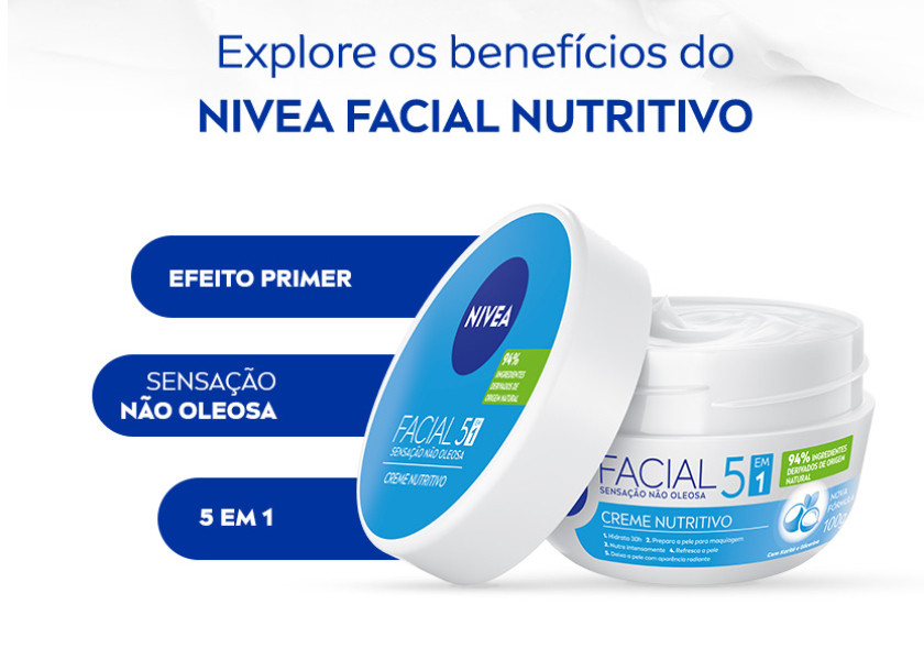 CREME FACIAL NÍVEA  100G NUTRITIVO