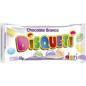 DISQUETI CHOCOLATE BRANCO DORI 40G