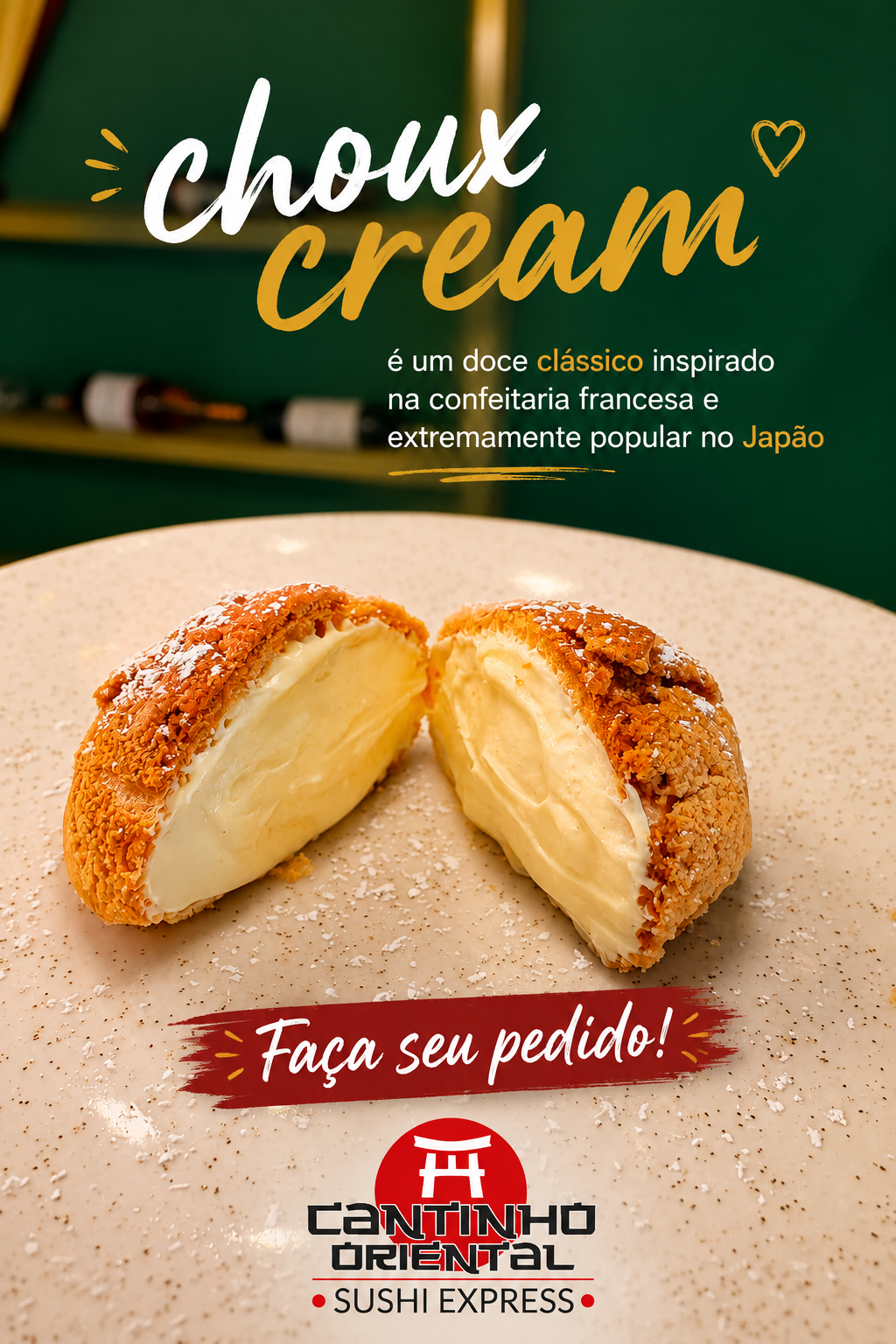 Sobremesa choux cream 