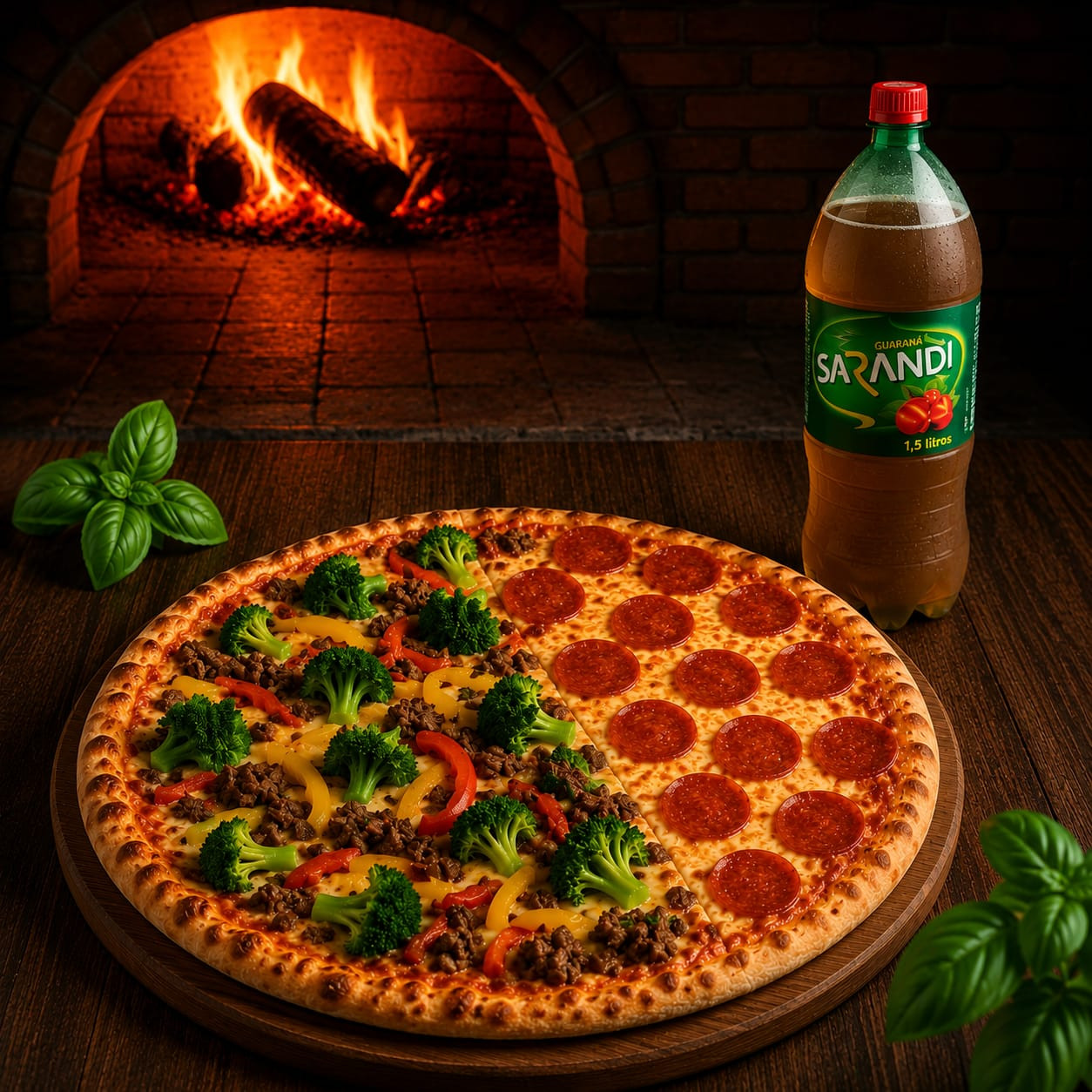 Pizza Familia 45cm + Guaraná  1,5 litro 