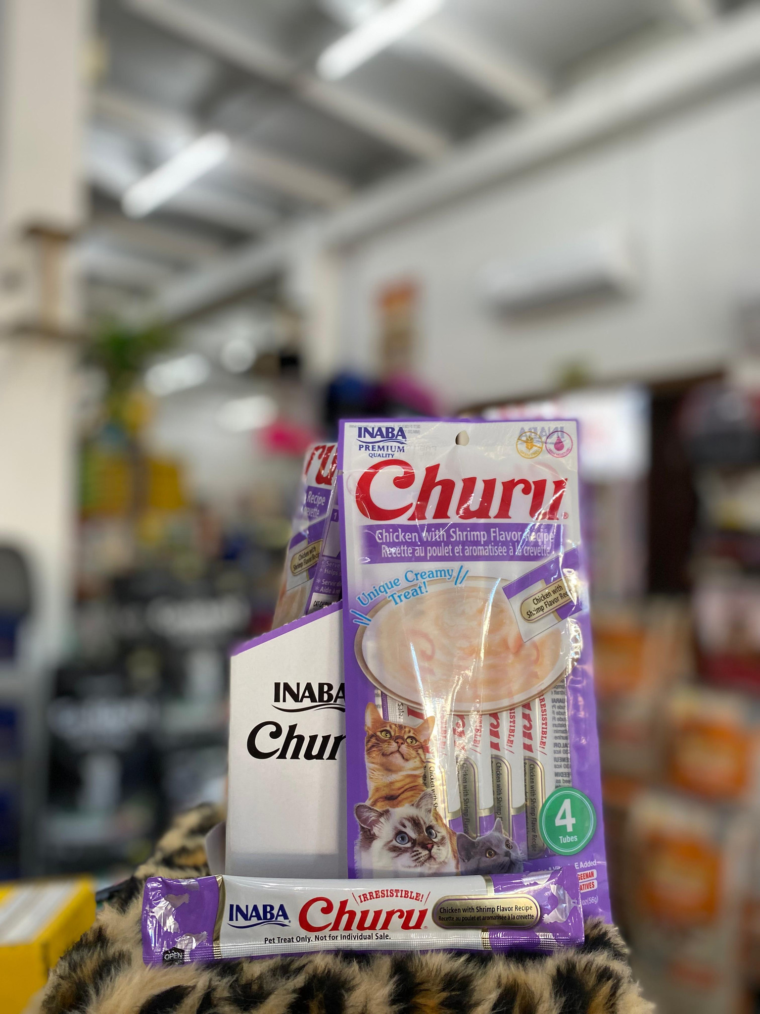 Petisco Cremoso Churu Sabor Frango com Camarão