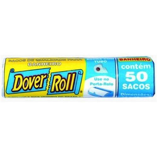 Saco de Lixo Dover Roll Branco Banheiro Rolo 50 Un