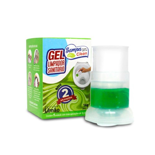 GEL ADESIVO P/ SANITARIO SAMPA CLEAN LIMAO