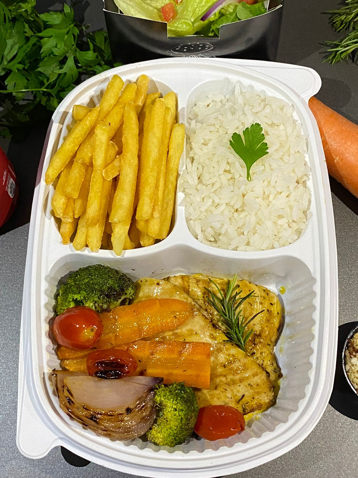 frango com legumes