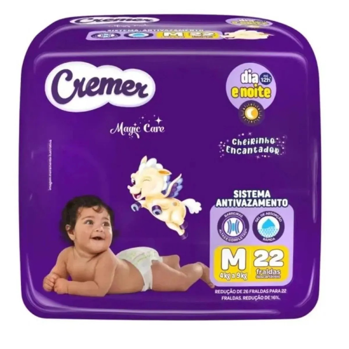 FRALDA CREMER  "M" JUMBO C/22UN