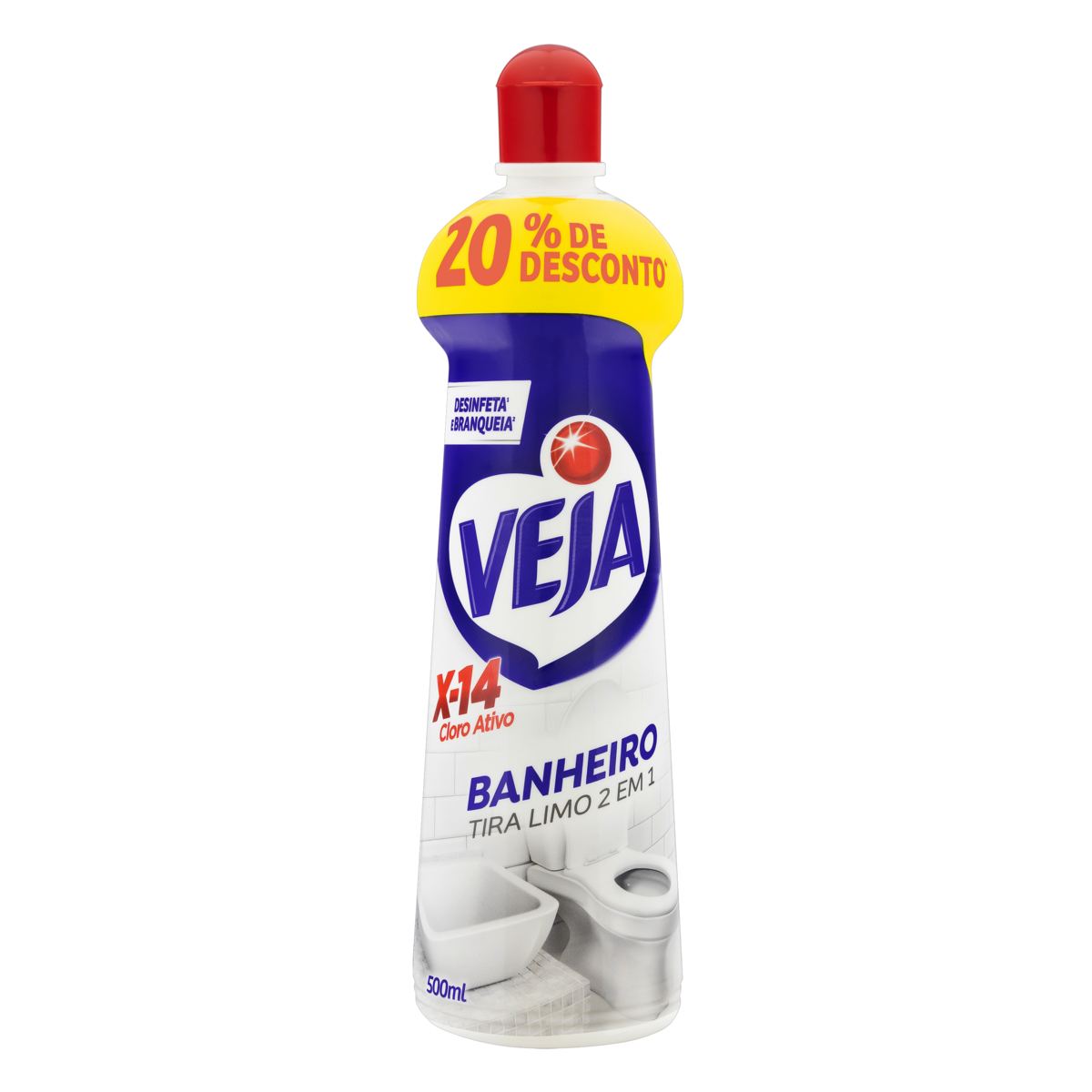 VEJA X14 TIRA LIMO CLORO ATIVO SQUEEZE 500ML