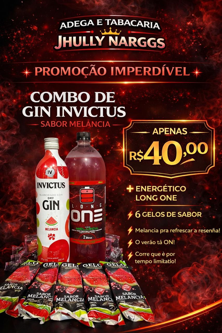 COMBO DE GIN INVICTUS MELANCIA 