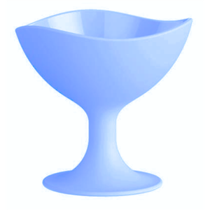 TAÇA UZ P/SORVETE AZUL 300ML