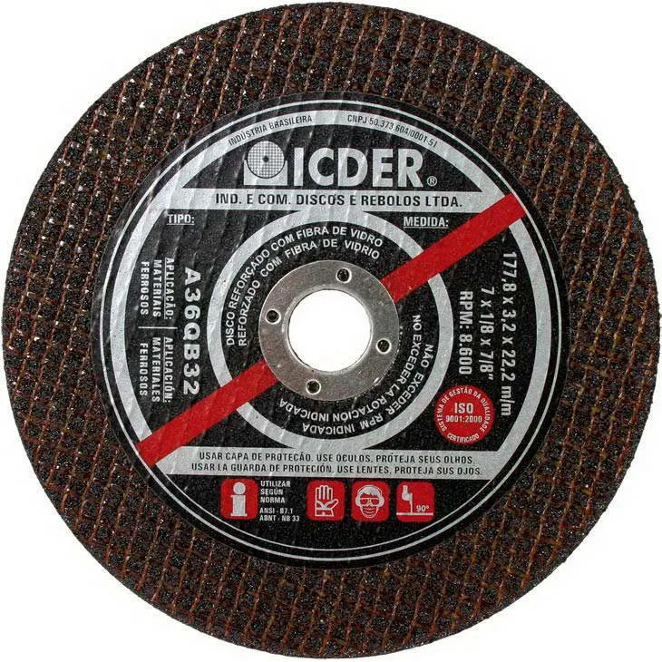 DISCO CORTE 7X1/8A36QB32C10 ICDER