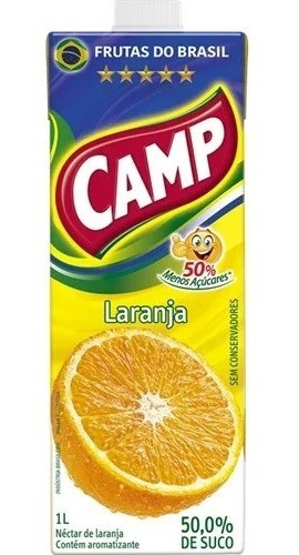 SUCO CAMP 1L LARANJA