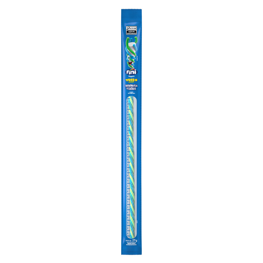 REGALIZ FINI TUBES DESENROLA&ESTIKA FRAMBOESA 27G